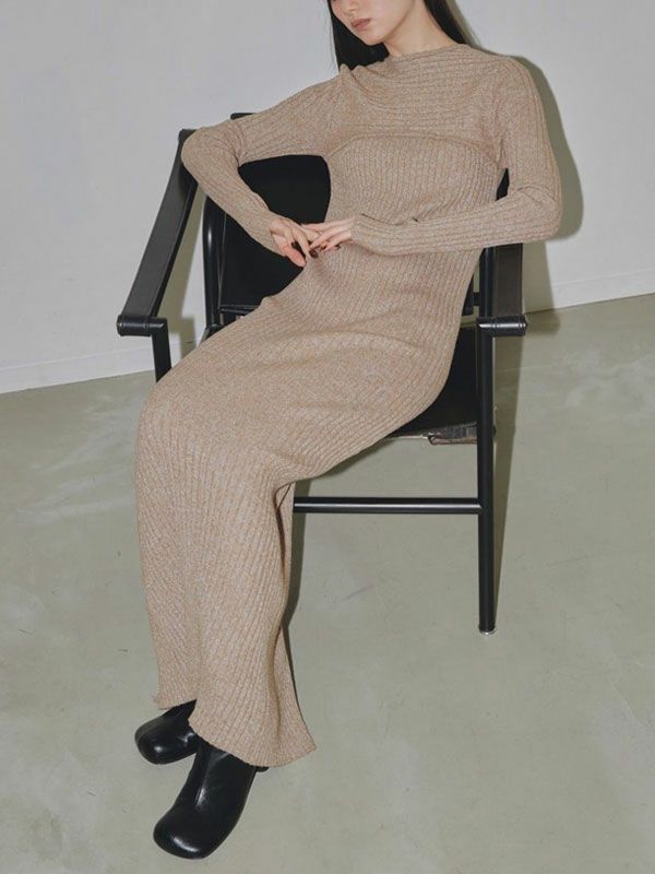 即納】 TODAYFUL トゥデイフル Mix Boucle Knitdress 12320306 