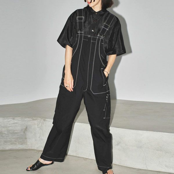 【即納】TODAYFUL2024springsummerトゥデイフルFrontzipCottonSalopetteフロントジップコットンサロペットオールインワンロング丈2024ss12410302