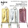 【限定P10倍】【即納】【全機種対応】エジューajewHOLIDAYglowcadenasverticalzipphonecaseshoulderマルチ対応aj02-050ギフト