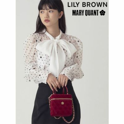 １着でも送料無料 LILY BROWN バックリボンタックフレアスカート23秋冬