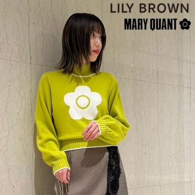 LILY BROWN リリーブラウン オーガンジードッキングニットトップス