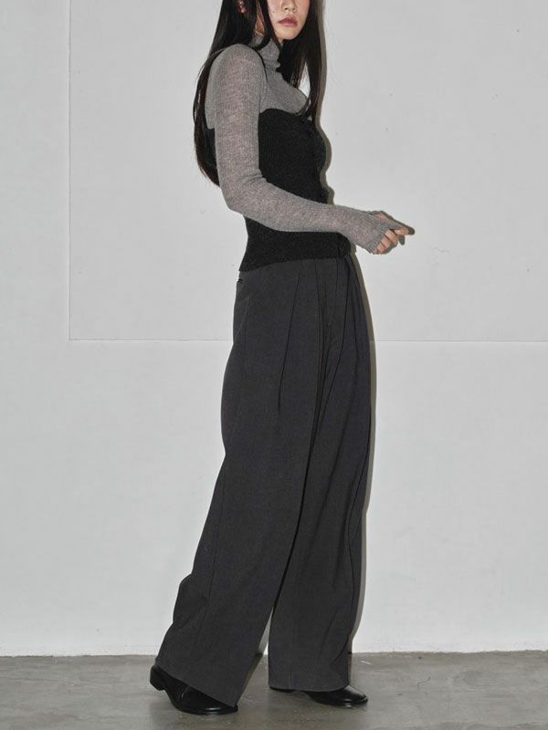 【予約販売】TODAYFUL2024prefallトゥデイフルボトムスBondingWideTrousers9月中旬～10月上旬予約ボンディングワイドトラウザーズロング丈フルレングス2024aw12420710
