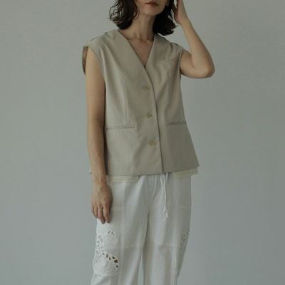 anuke アンヌーク Cutoff Twill Vest 62410101 | DOUBLE HEART(ダブル ...