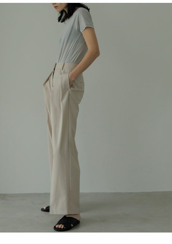 anuke アンヌーク Tuck Twill Pants 62410705 | DOUBLE HEART(ダブルハート) オンラインセレクトショップ