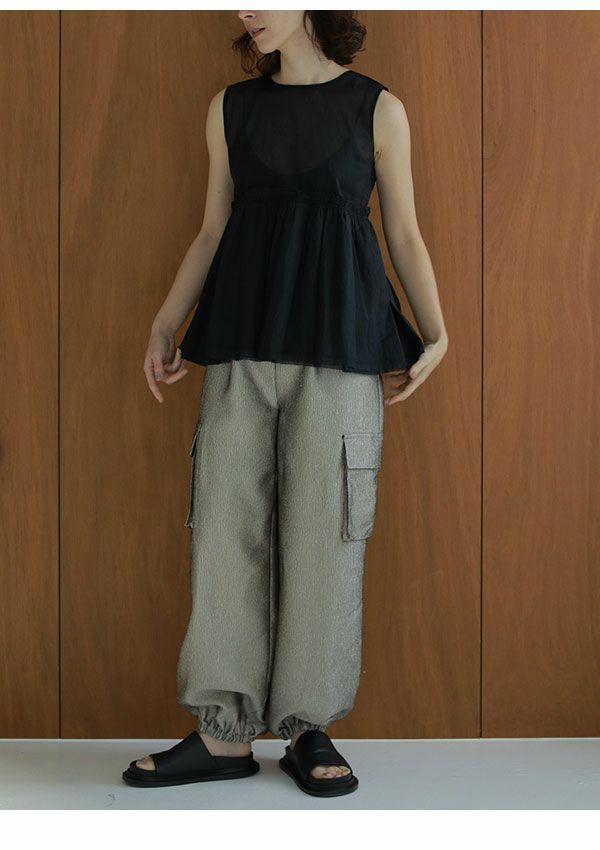 anuke アンヌーク 4月下旬～5月中旬頃当店入荷予定 予約 Sheer Peplum