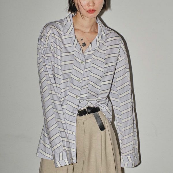 TODAYFUL トゥデイフル Geometric Pajamas Shirts 12410402 | DOUBLE 