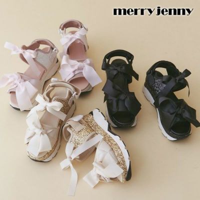 merry jenny ダブルベルトシューズ（ブラック） -靴