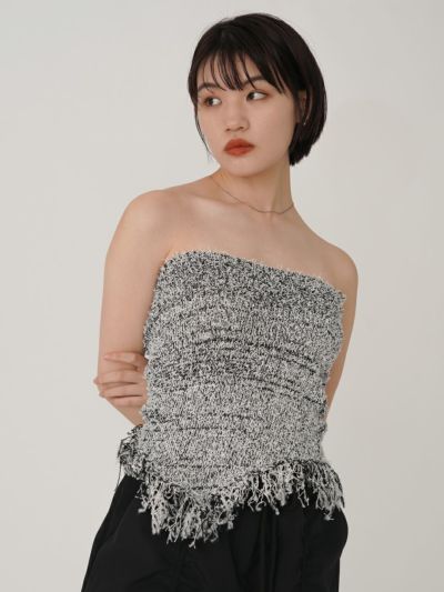 トップス todayful Plaid Laceup Bustier TODAYFUL Plaid Laceup Bustier 国内の格子柄のジャガード生地を
