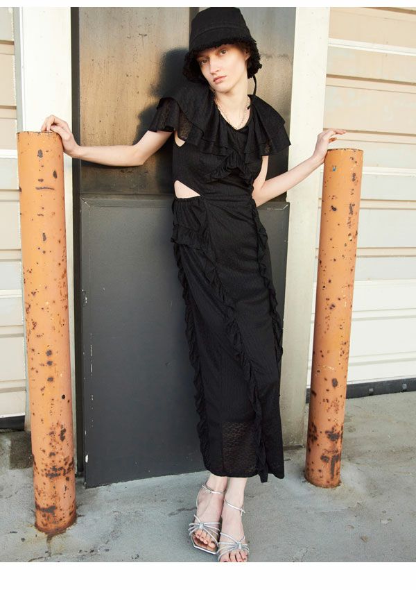 LILY BROWN（リリーブラウン）の「ジレ＆ストレッチレース