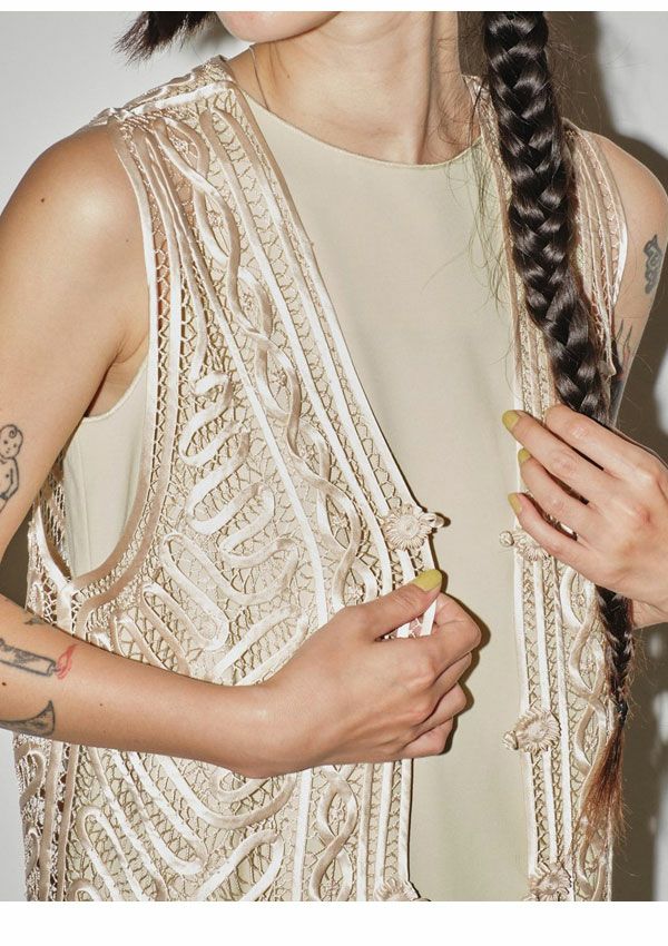 TODAYFUL トゥデイフル Embroidery Middle Vest 12410404