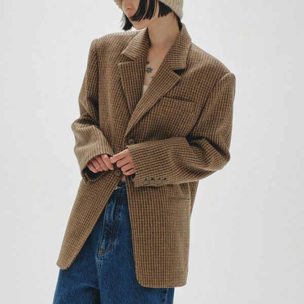 即納】トゥデイフル TODAYFUL 2024winter アウター Wool100% Check Jacket ウール100%チェックジャケット  ミドル丈 長袖 12420109 | DOUBLE HEART(ダブルハート) オンラインセレクトショップ