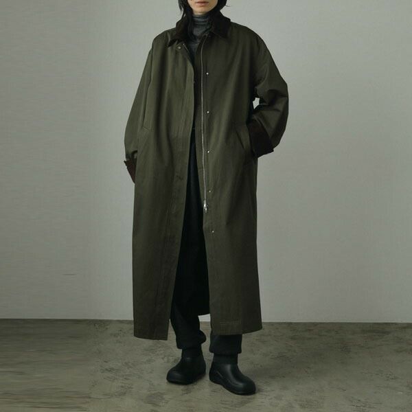 アンヌークanuke2024FallWinterアウターTwillSoutiencollarCoat9月下旬～10月中旬予約ツイルステンカラーコートロング丈長袖24秋冬62420002