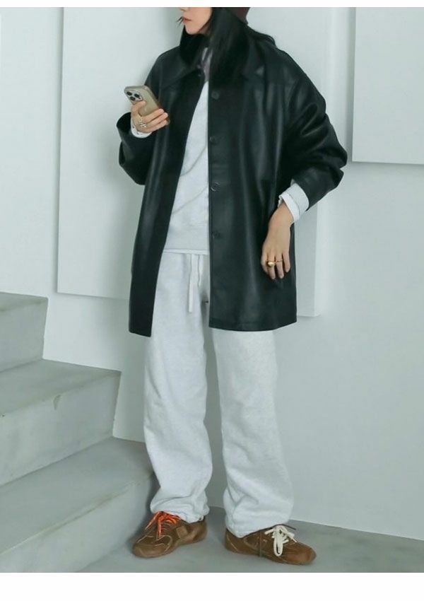 即納】 アンヌーク anuke 2024FallWinter アウター Ecoleather 即納】 アンヌーク anuke 2024FallWinter アウター Ecoleather