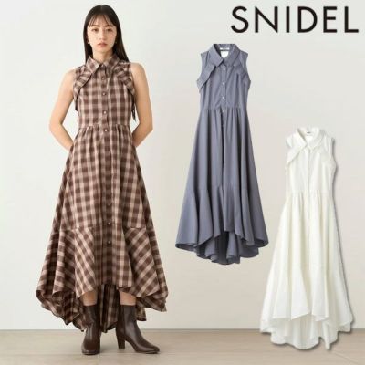 SALE20%OFF】 【即納】 スナイデル SNIDEL ワンピース 24秋冬 イレヘムシャツワンピース ロング丈 ノースリーブ  swfo244075 | DOUBLE HEART(ダブルハート) オンラインセレクトショップ