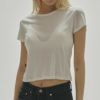【即納】TODAYFUL2024springsummerトゥデイフルトップスCompactSheerT-shirtsコンパクトシアーTシャツミドル丈半袖2024ss12420612