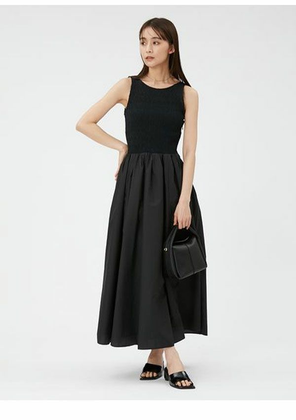 FRAY I.D バックリボンニットワンピース FRAY I.D｜バックサテンリボンニットワンピース | Rakuten