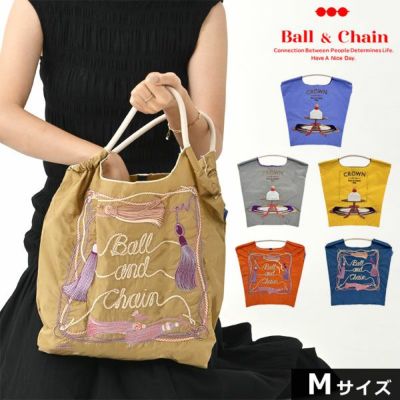 送料無料】【即納】 Ball＆Chain ボールアンドチェーン 正規品 A.SUN SET Mサイズ サンセット 太陽 バッグ ショッピングバッグ  エコバッグ トートバッグ ショルダー 刺繍 ギフト 314005 san hideaki mihara | DOUBLE HEART(ダブルハート)  オンラインセレクトショップ