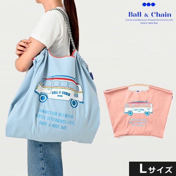 送料無料】【即納】 Ball＆Chain ボールアンドチェーン 正規品 W.BUS Lサイズ バッグ エコバッグ トートバッグ 刺繍 ギフト A4  301133 | DOUBLE HEART(ダブルハート) オンラインセレクトショップ