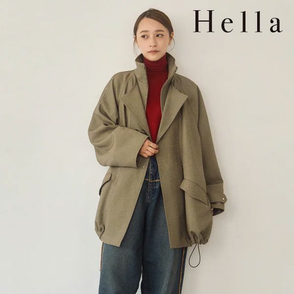 SALE40%OFF】【即納】ヘラ Hella 24秋冬 FRONT LAYERD COAT フロント 