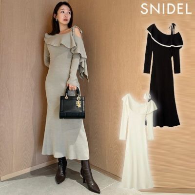 SALE50%OFF】【即納】 スナイデル SNIDEL ワンピース 24秋冬