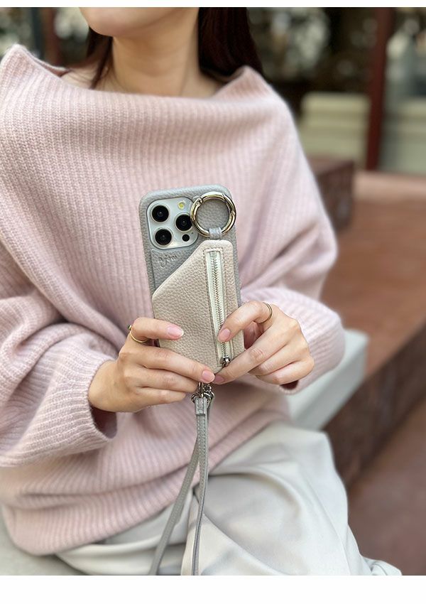 ajew エジュー　iPhone16 シルバー　スマホケース　ショルダー　完売品 item344151071090-1-2.jpg