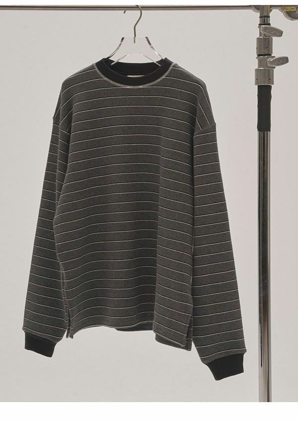 TODAYFUL グレー ストライプ Tシャツ TODAYFULBorder Ringer Tee ボーダーリンガーTシャツ/12520602