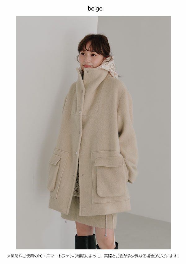 ジャケット・アウター Hella shaggy wool coat 楽天市場】Hella ヘラwool shaggy coat ウールシャギーコート