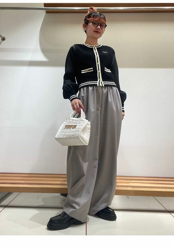 FURFUR（ファーファー）袖シアードッキングカーディガン　ライトグレー FURFUR（ファーファー）袖シアードッキングカーディガン ライトグレー