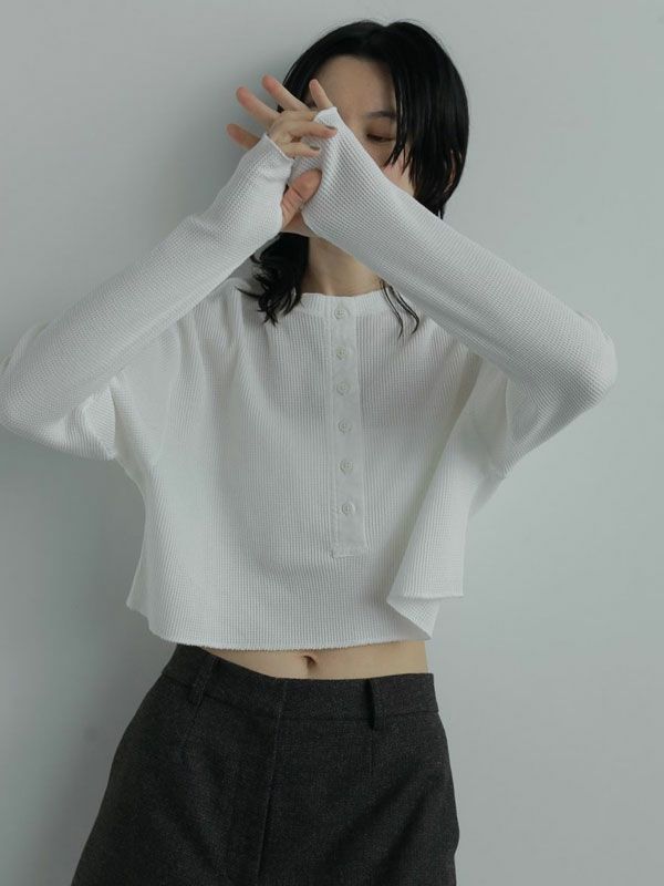 即納】 アンヌーク anuke 2025FallWinter トップス Waffle