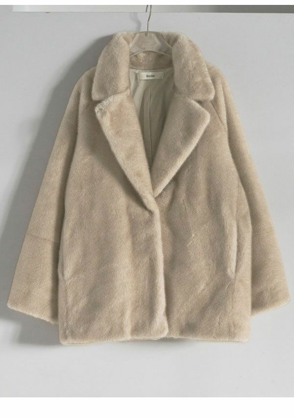 即納】 アンヌーク anuke 2025FallWinter アウター Eco Minkfur Jacket