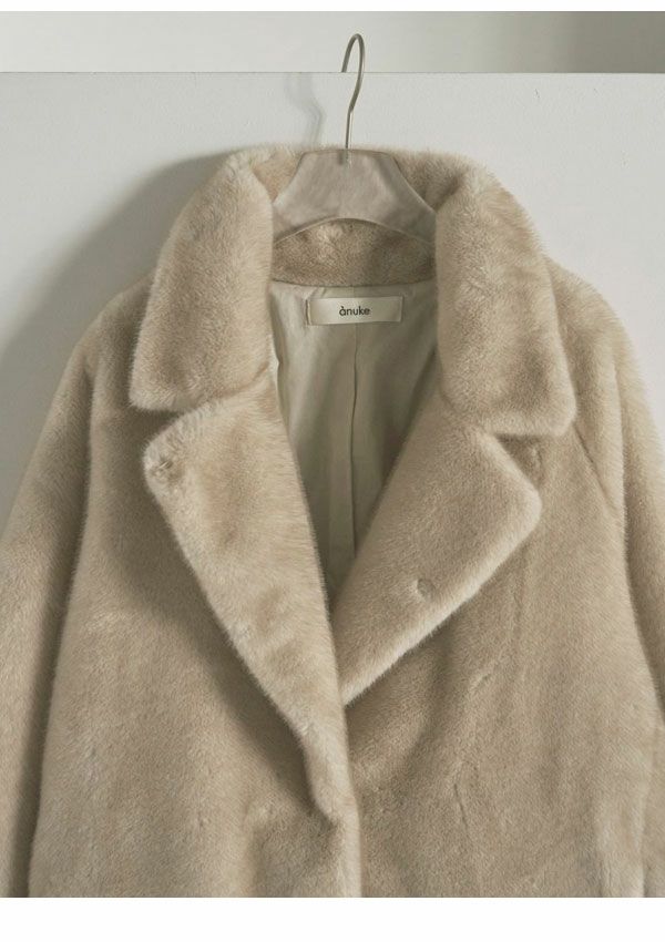 即納】 アンヌーク anuke 2025FallWinter アウター Eco Minkfur Jacket
