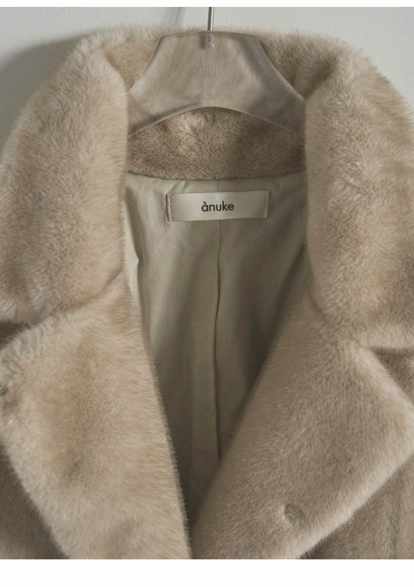 即納】 アンヌーク anuke 2025FallWinter アウター Eco Minkfur Jacket