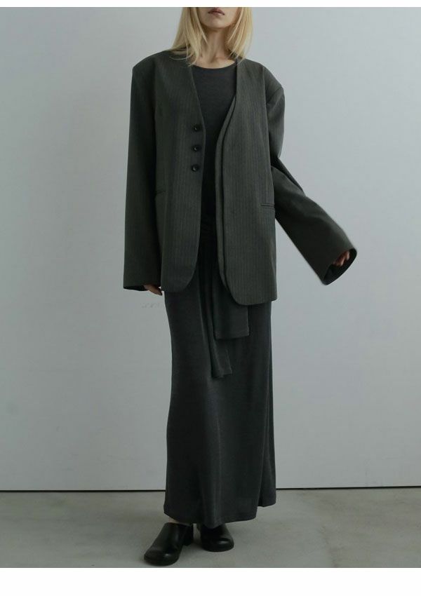 アンヌーク anuke 2025FallWinter アウター Collarless Over