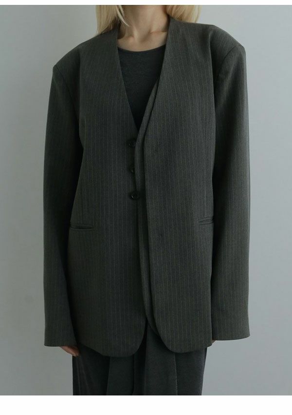 アンヌーク anuke 2025FallWinter アウター Collarless Over