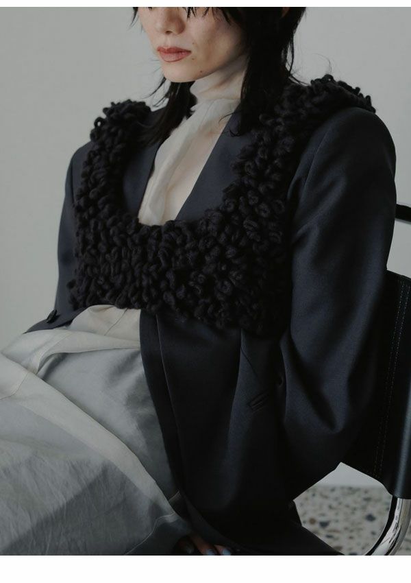 即納】 アンヌーク anuke 2025FallWinter アウター Collarless Over