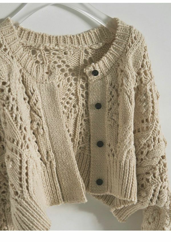 アンヌーク anuke ケーブルニットカーディガン Cable Knit