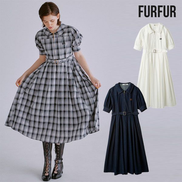 新作10%OFF】 ファーファー FURFUR ワンピース 25春夏 フラット