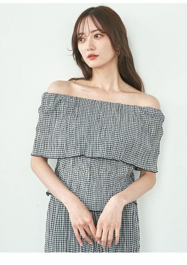 SNIDEL ベージュ オフショルダー トップス SNIDEL 新作10%OFF スナイデル トップス 25春夏 Sustainable