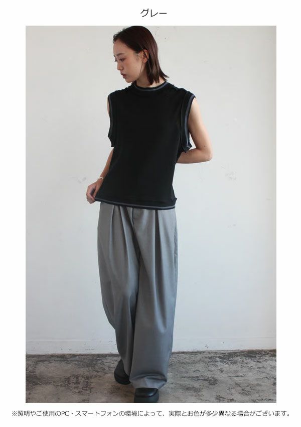 即納】アガウド AGAWD ボトムス 25春夏 Tuck Trousers Pants