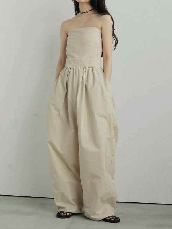 anuke(アンヌーク)Drawstring Vneck Combinaison☆ 25春夏