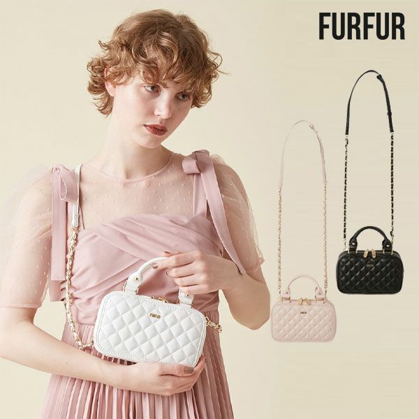ファーファー FURFUR バッグ 25秋冬 キルティングフォンホルダー