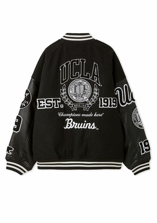 SNIDEL 【UCLA/NUTMEG】スタジャン BLK M 1 UCLA/NUTMEG】スタジャン(ブルゾン)｜アウター｜SNIDEL(スナイデル)の