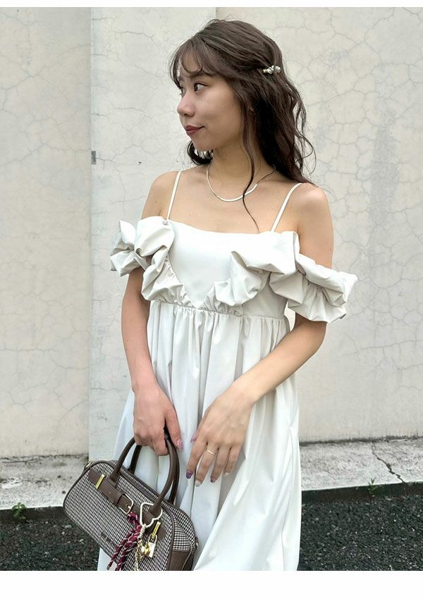 LILY BROWN ブラックノースリーブロングワンピース LILY BROWN リリーブラウン Lily Brown バックオープンロング