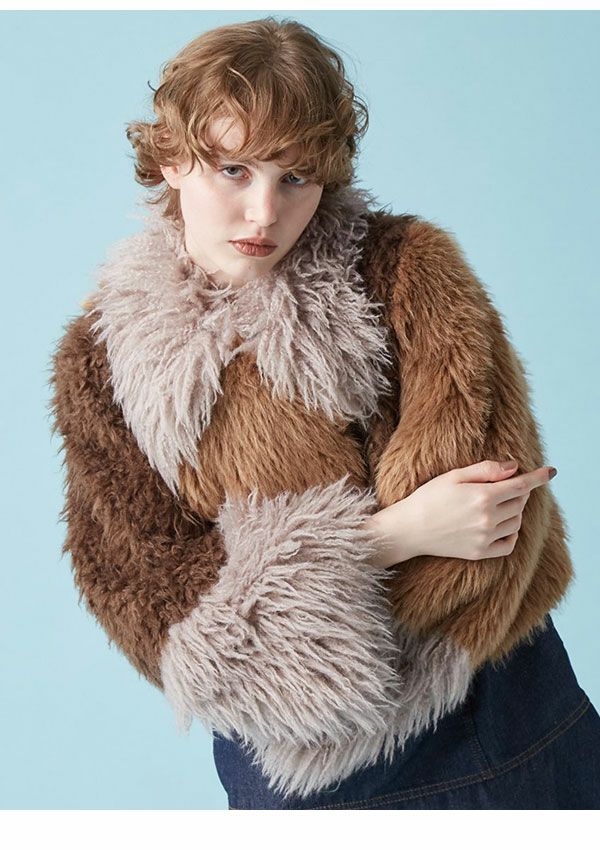 ファーファーFUR FUR異素材切り替えライダース fur fur - furfur異素材切り替えライダース♡ ファーファーFUR