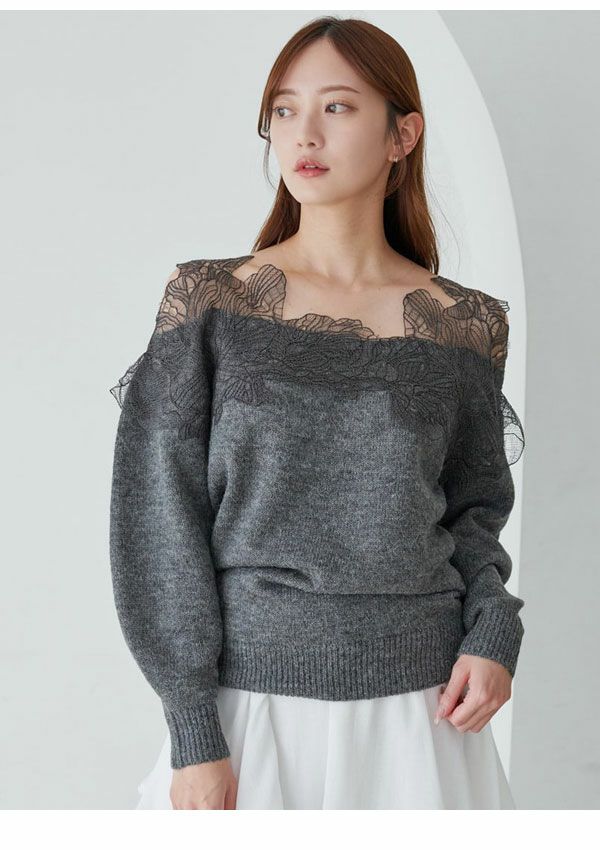 新作10%OFF】 スナイデル SNIDEL トップス 25秋冬 レース