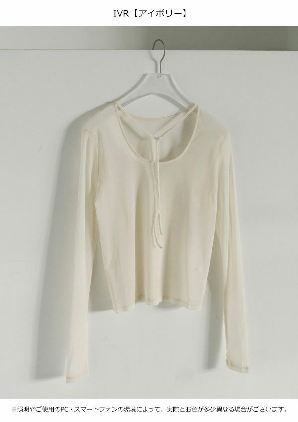 アンヌーク anuke 2026SpringSummer トップス 2way Sheer Tops 2月下旬