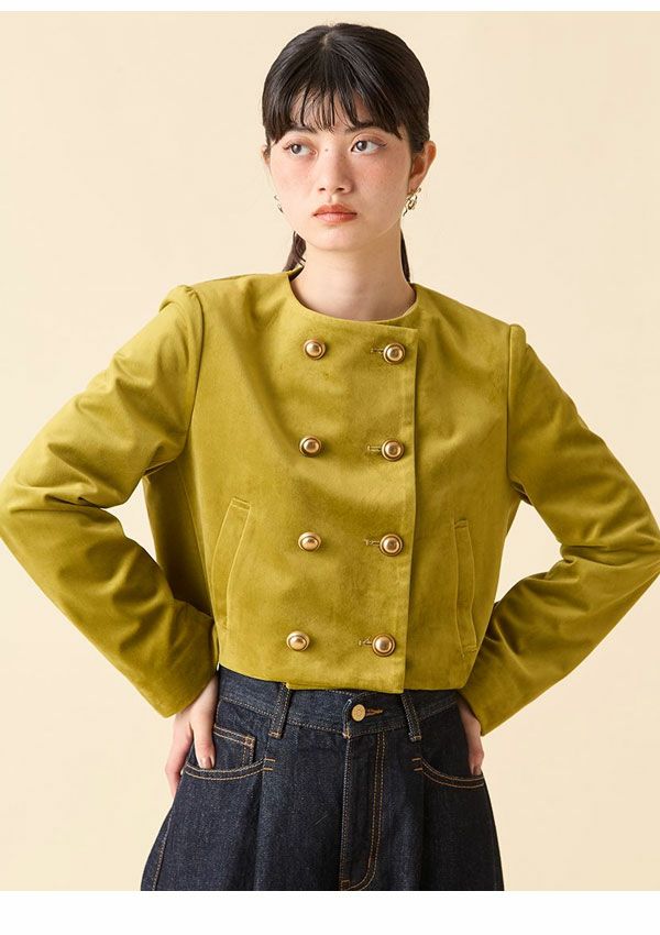 【激レア】LILY BROWN スカラップビジューアタッチドジャケット Lily Brown （リリーブラウン)スカラップビジューアタッチド