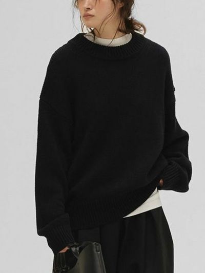 todayful Roundhem Linen Knit ブラック TODAYFUL (トゥデイフル）Roundhem Linen Knit 26春夏予約【12510504