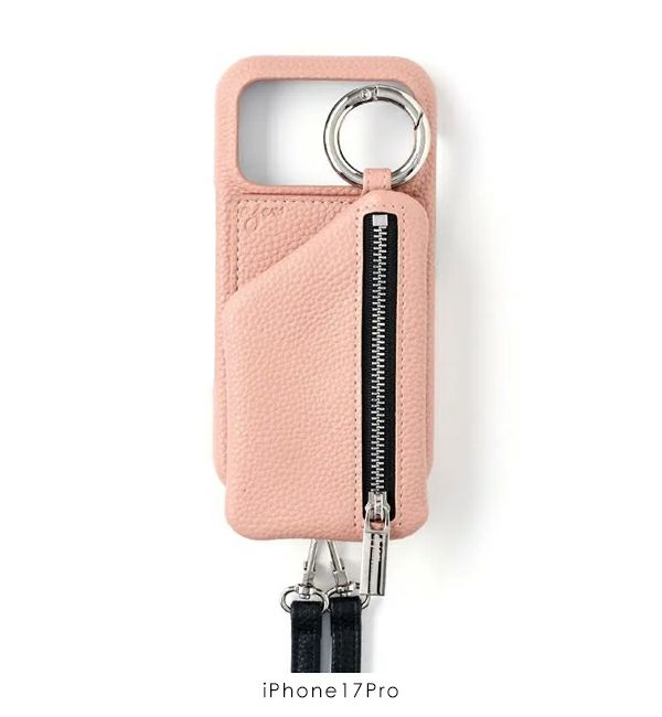 iPhone17 17pro 対応】 エジュー ajew cadenas zipphone case shoulder