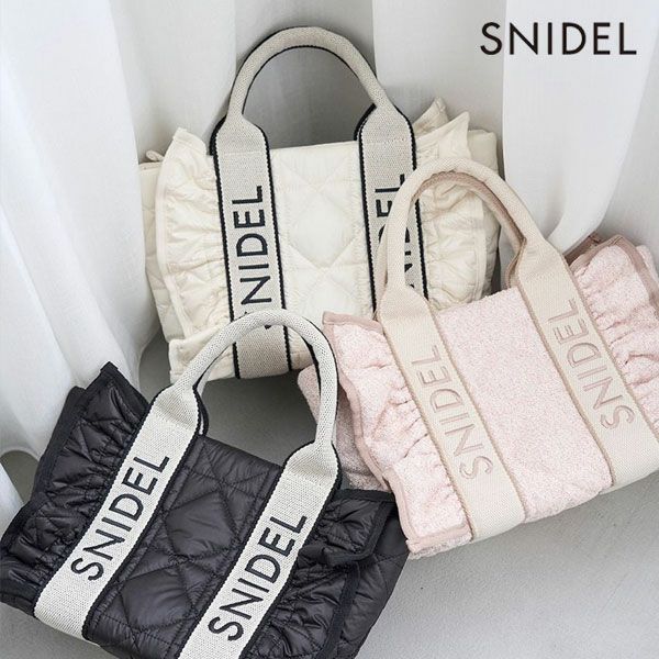 新作10%OFF】【即納】スナイデル SNIDEL バッグ 25秋冬 ロゴバッグ